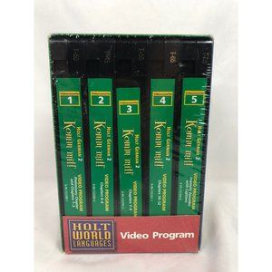Holt World Languages "Holt German, Komm Mitt" 5 VHS Tapes